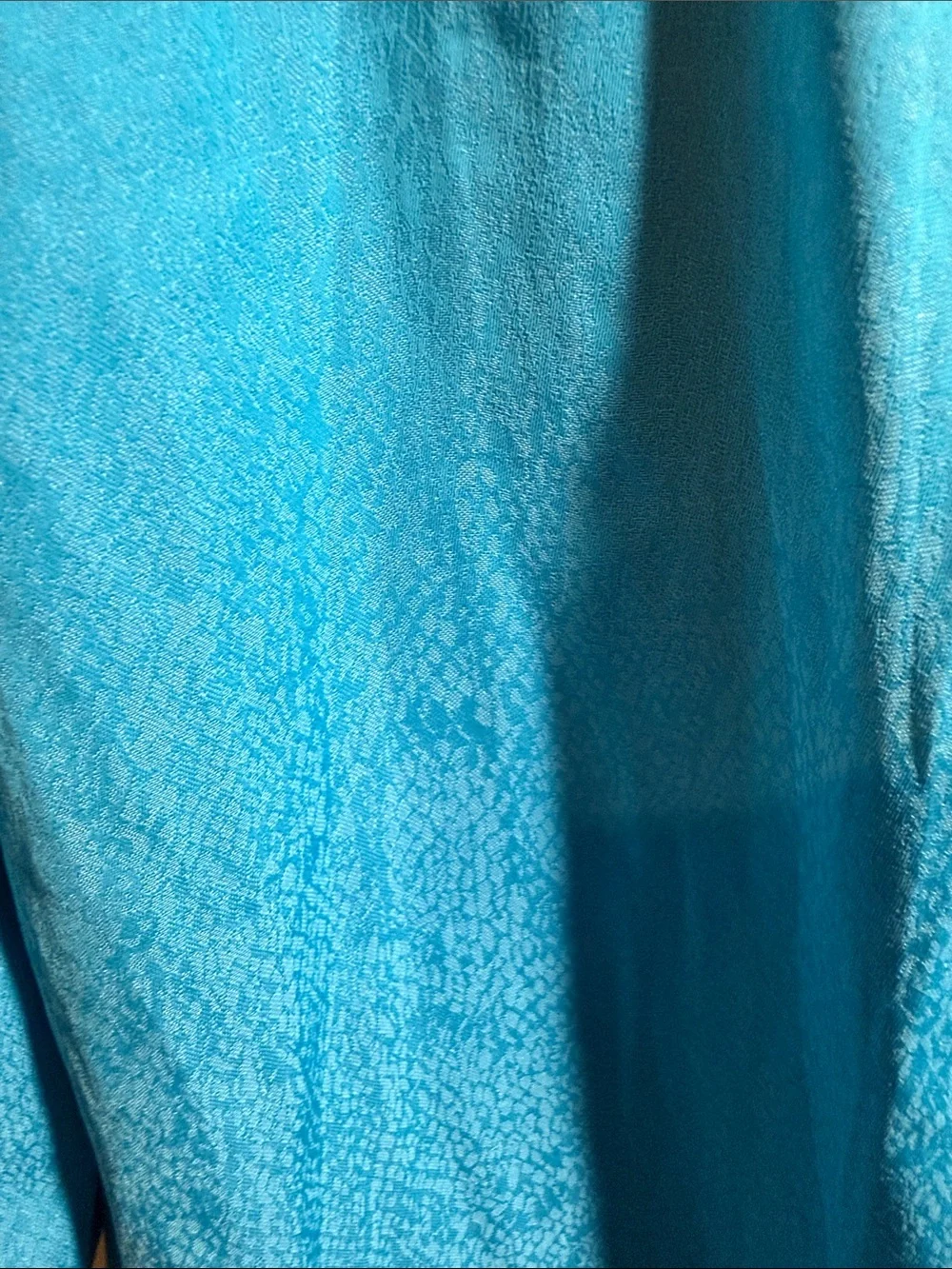 Free People Turquoise Draped Blazer Jacket
